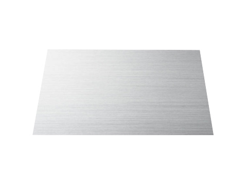 真鍮製プレート 銀/ヘアライン仕上げ