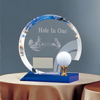 ゴルフボール台クリスタル表彰楯JW-BW-2288