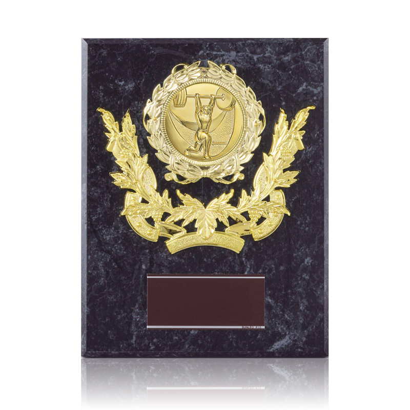 ウェイトリフティング(重量挙げ)木製表彰楯JS-ATZ-4475-weightlifting