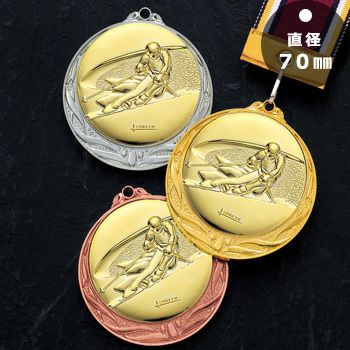 スキー表彰メダルJS-MY-8995-skiing