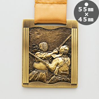 剣道表彰メダルJW-QM-kendo