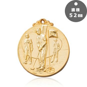 ゲートボール大会用ラージサイズメダルゲートボール表彰メダルJW-6L