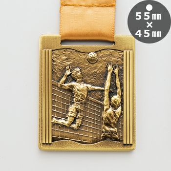 バレーボール表彰メダルJW-MQ-volleyball
