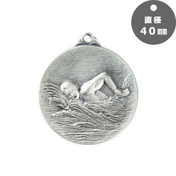 水泳表彰メダルJG-MC-swimming