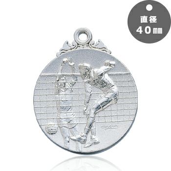 バレーボール表彰メダルJW-40Z-volleyball