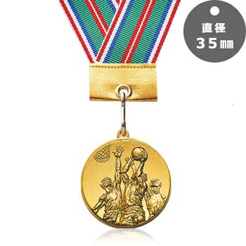 バスケットボール表彰メダルJW-3E-basketball