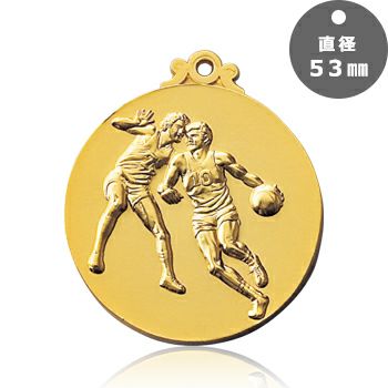 バスケットボール表彰メダルJAS-LM-53-basketball