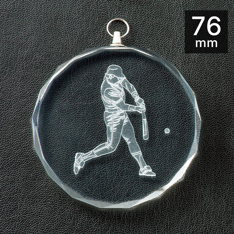 ソフトボール表彰メダルJAS-LM-crystal-A-softball