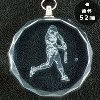 ソフトボール表彰メダルJAS-LM-crystal-C-softball