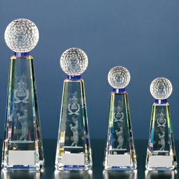 ゴルフクリスタルトロフィーJW-BW-2195-golf