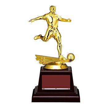 得点王にピッタリの個人賞用トロフィーサッカーブロンズトロフィーJA