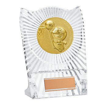 バスケットボールドラえもんアクリル製表彰楯JS-DRZ-4004-basketball