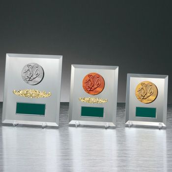 サッカーミラー表彰楯JW-S-6019-soccer