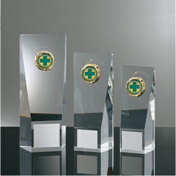安全クリスタルトロフィーJW-RB-6065-safety