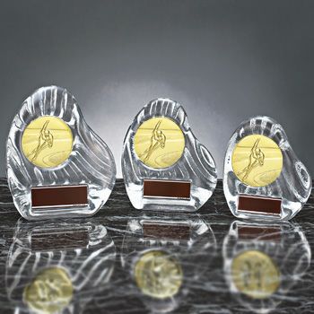 スケートクリスタル表彰楯JS-YCZ-4956-skate