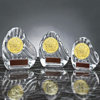 警察クリスタル表彰楯JS-YCZ-4956-police