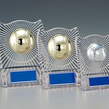 野球アクリル表彰楯JW-S-6061-baseball