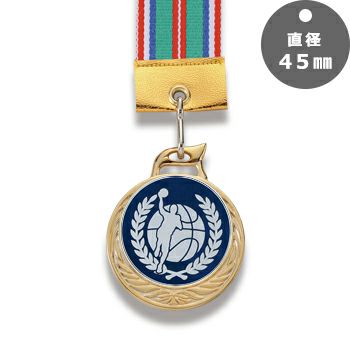 バスケットボール表彰メダルJW-RM-162-basketball