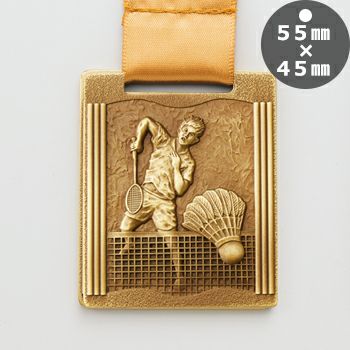 バドミントン表彰メダルJW-QM-badminton