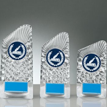 トランポリンクリスタル表彰楯JW-RS-6088-trampoline