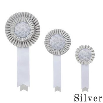 式典用品セレモニーロゼット【Silver】