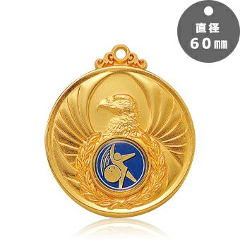 重厚感のあるデザインの表彰メダルJW-4RM-60｜ジョイタス