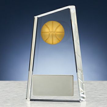 バスケットボールクリスタルトロフィーJW-B-6013-basketball