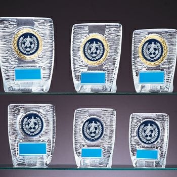 サッカークリスタル表彰楯JW-RS-6087-soccer