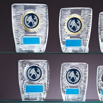 バドミントンクリスタル表彰楯JW-RS-6087-badminton