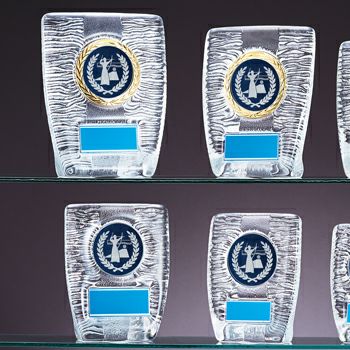 弓道・アーチェリークリスタル表彰楯JW-RS-6087-archery