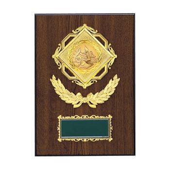 音楽木製表彰楯JW-S-6052-music