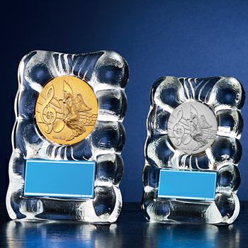 音楽ガラス表彰楯JW-S-6021-music