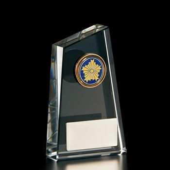 警察クリスタルトロフィーJW-RB-6069-police