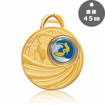 サーフィン表彰メダルJW-5MR-45-surfing