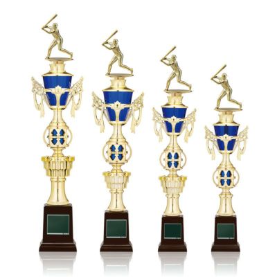 ブルーガラスが美しいオリジナルトロフィーセミオーダートロフィーJW