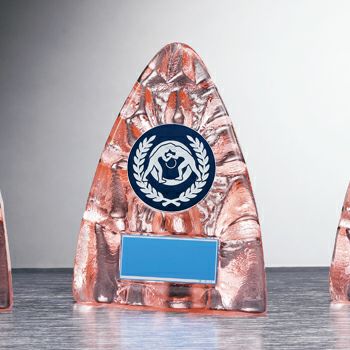 レスリングクリスタル表彰楯JW-RS-6091-wrestling