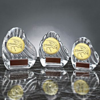 レスリングクリスタル表彰楯JS-YCZ-4956-wrestling