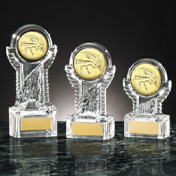 レスリングクリスタルトロフィーJS-YCZ-4939-wrestling