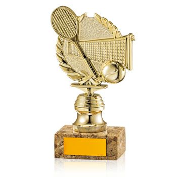 コンパクトサイズのテニス用ブロンズトロフィーテニストロフィーJG-B