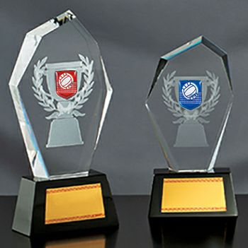 バレーボール専用クリスタルトロフィーJG-X-584-volleyball