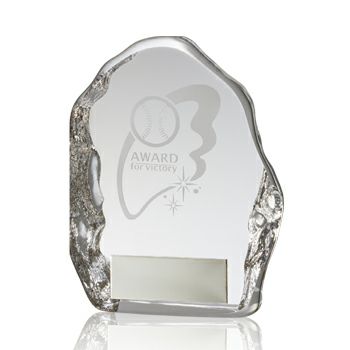 クリスタル表彰楯JV-VT-3651-baseball