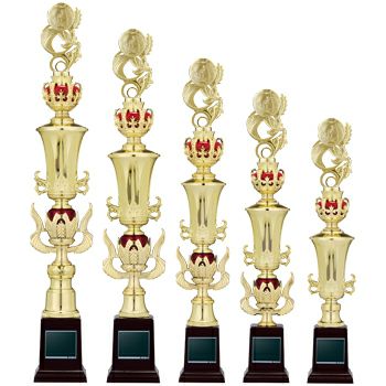 トロフィー　1位～3位　3本セット 優勝トロフィー 豪華4本柱ジャンボトロフィー SUN-TR3307