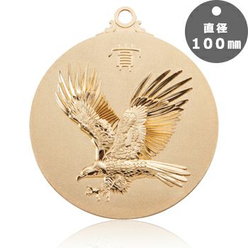 直径100mmサイズの超大型表彰メダル表彰メダルJAS-LM-100｜ジョイタス