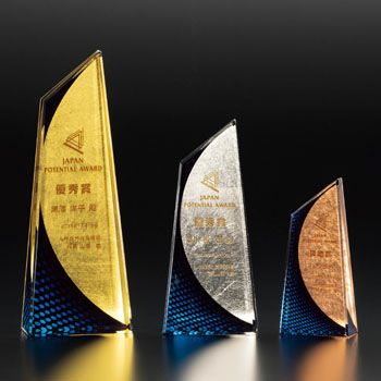 セミオーダートロフィーJV-VOT-121-箔月（青）