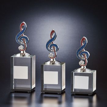 音楽クリスタルトロフィーJW-BT-2347