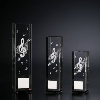 音楽クリスタルトロフィーJW-BW-2346